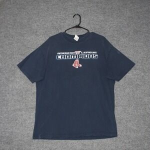 Boston Red Sox MLB ALCS 2007 Champions Shirt Mens XL Navy Blue Graphic Tee